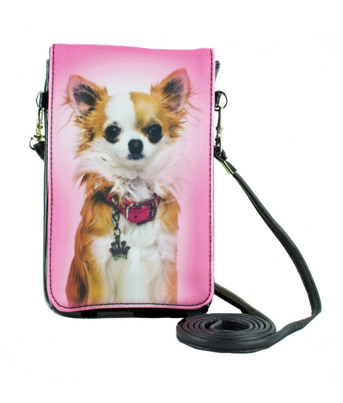 Pochettes téléphones XL - Chihuahua rose