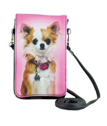 Pochettes téléphones XL - Chihuahuas Epagneul bi-color